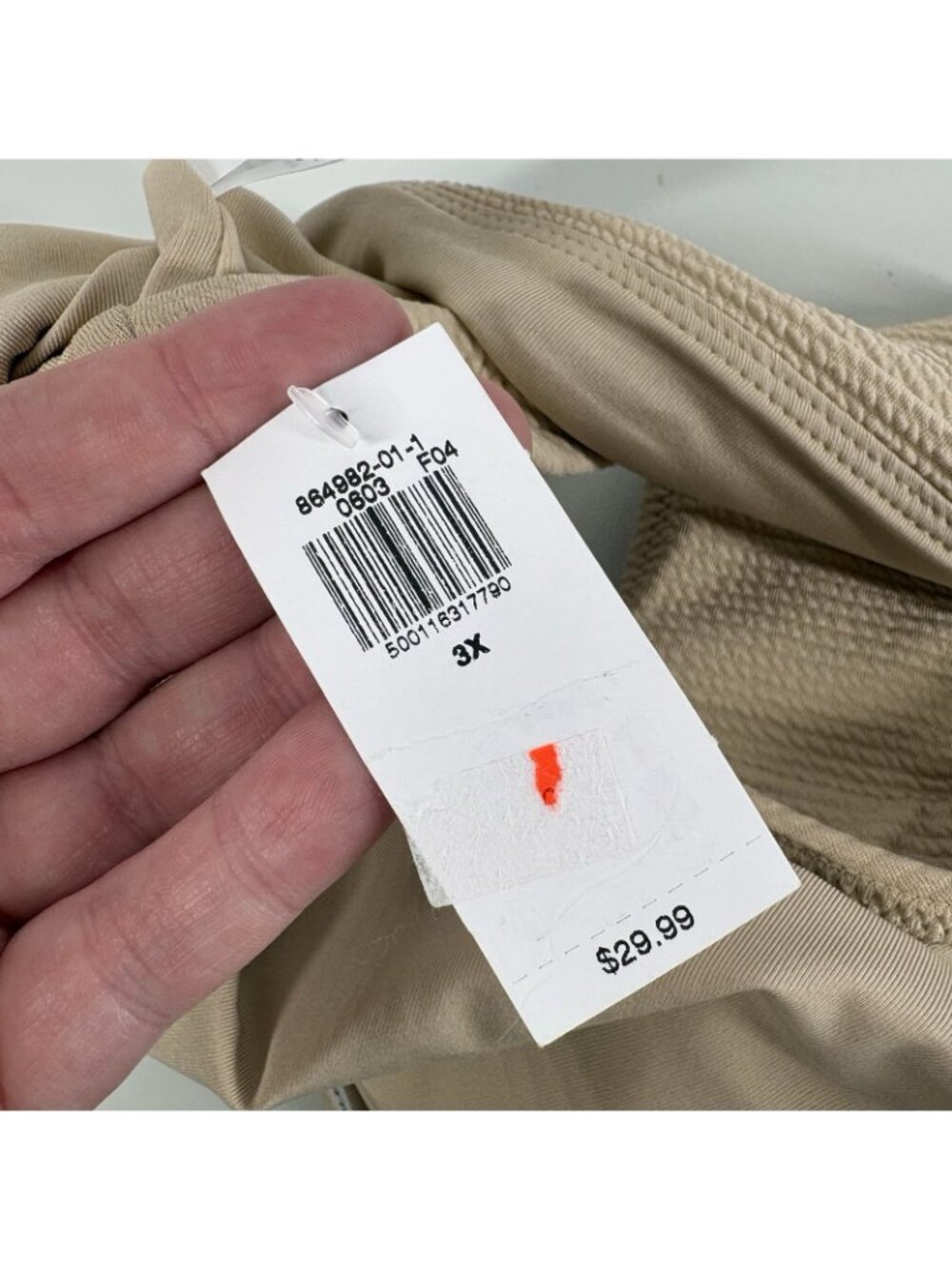 Old Navy Women 3X Textured Tan High-Waisted French-Cut Bikini Swim Bottoms NWT - Picture 8 of 8